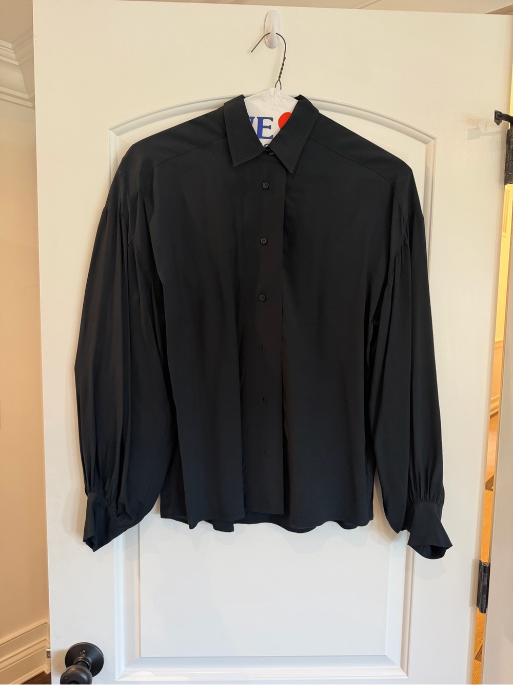 Gant Dark Navy Long Blouse, Button-Down Shirt.